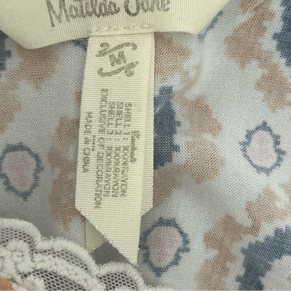 Matilda Jane Cream and Gray Lace Trim Dress - Picture 9 of 12